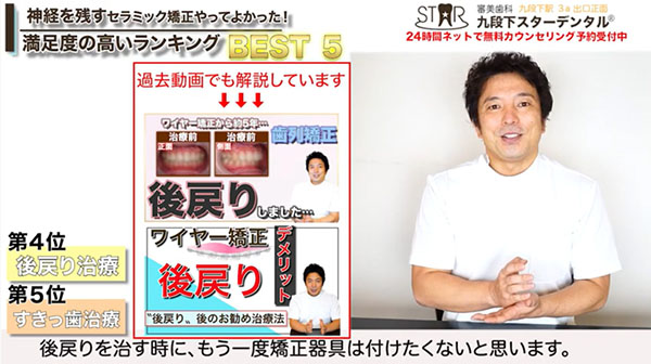 第4位 矯正後の後戻りが気なる人